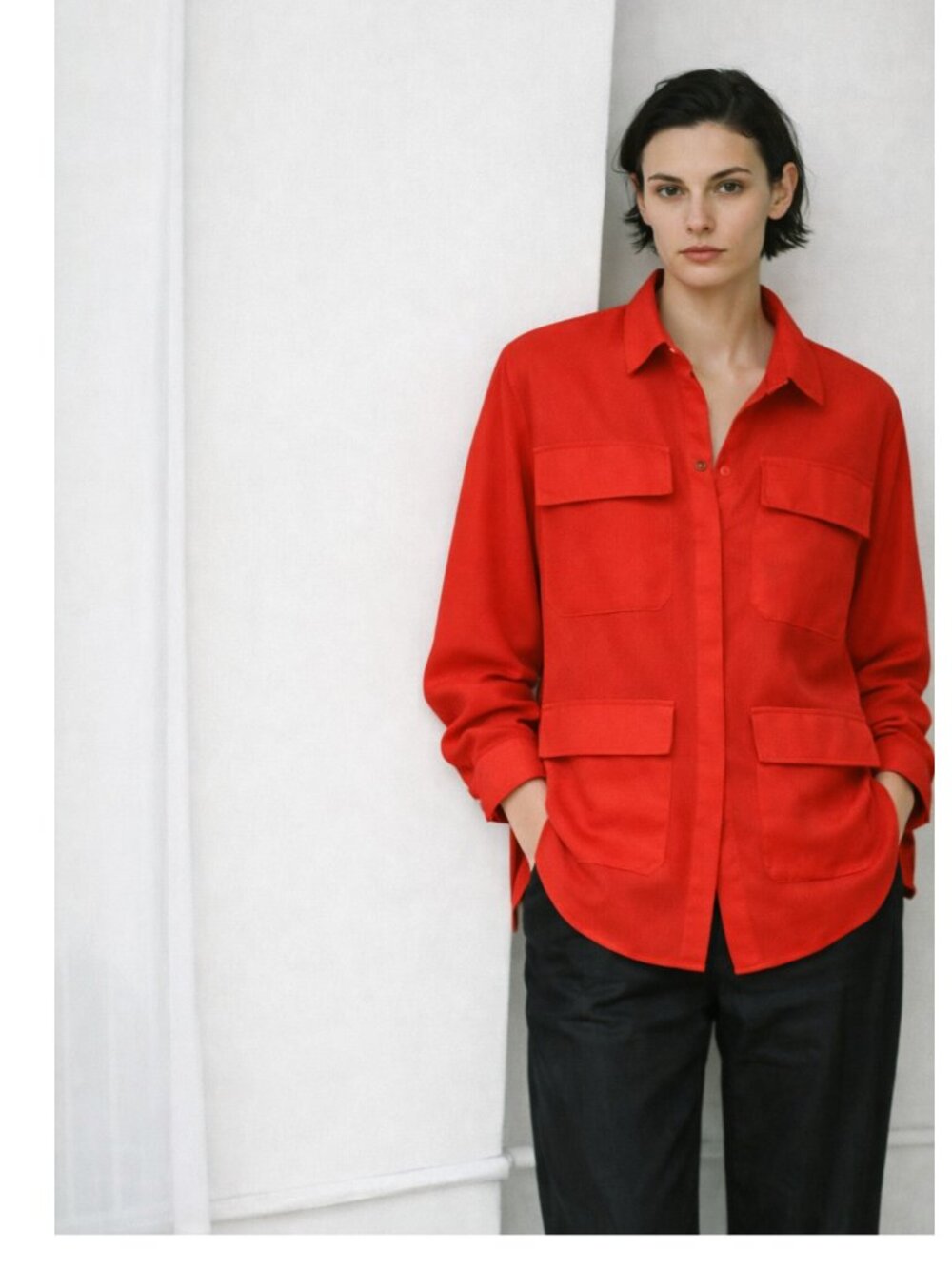 PARTOW Poppy Gauze Utility Shirt